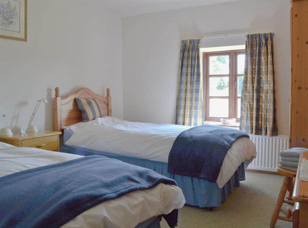 Twin bedroom at Holly Bank in Crich, Derbyshire