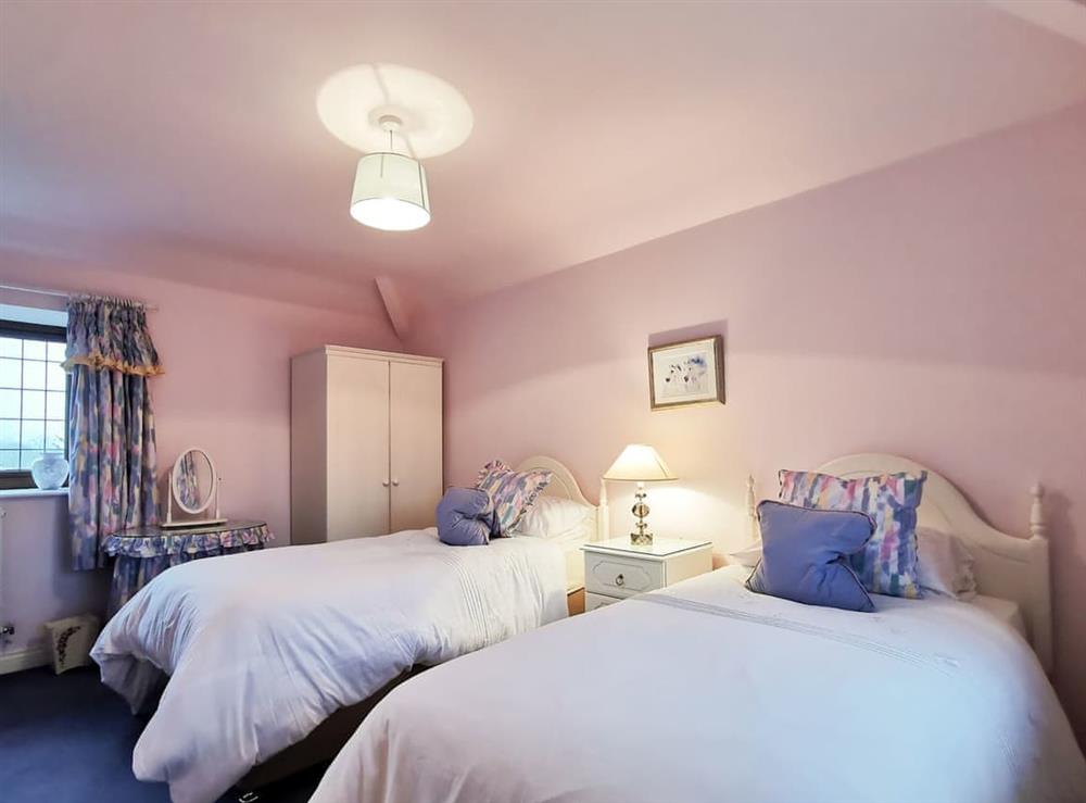 Twin bedroom at Holly Barn in Weston Rhyn, near Oswestry, Shropshire