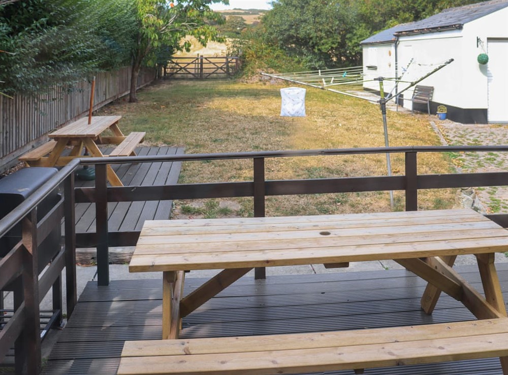 Terrace at Holly Cottage in Angle, Dyfed