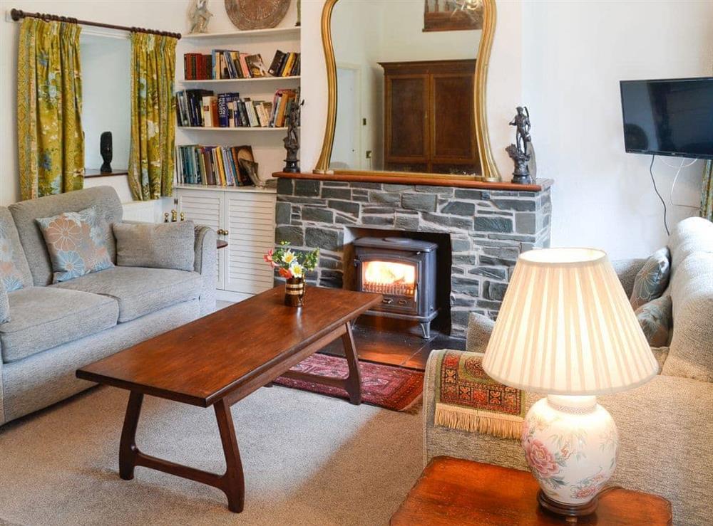 Cosy living room at Holly Cottage in Colvend, near Rockcliffe, Kirkcudbrightshire