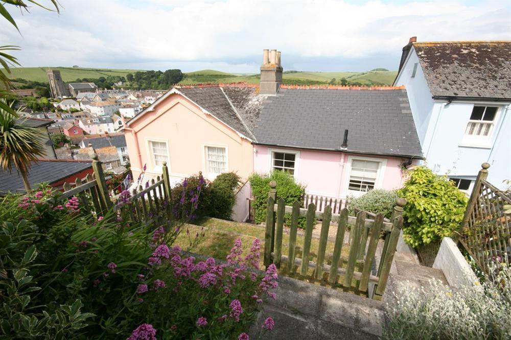Access down to property from Devon Road entrance at Holly Cottage in Devon Road, Salcombe
