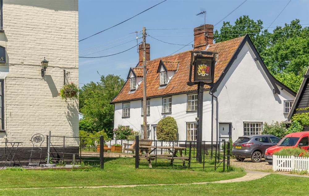 The village pub is just metres away from Holly Cottage’s front door at Holly Cottage, Huntingfield