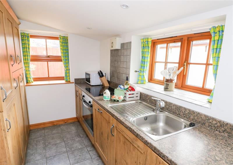 This is the kitchen at Holly Cottage, Llangan near Bridgend