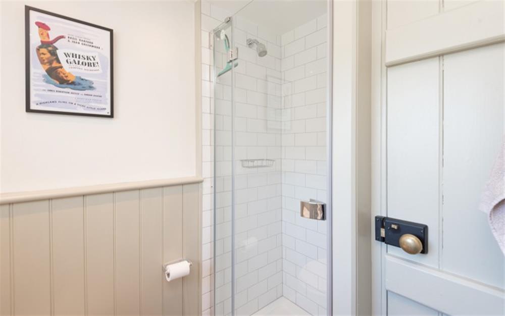 Ground floor shower at Holly Cottage in Loders
