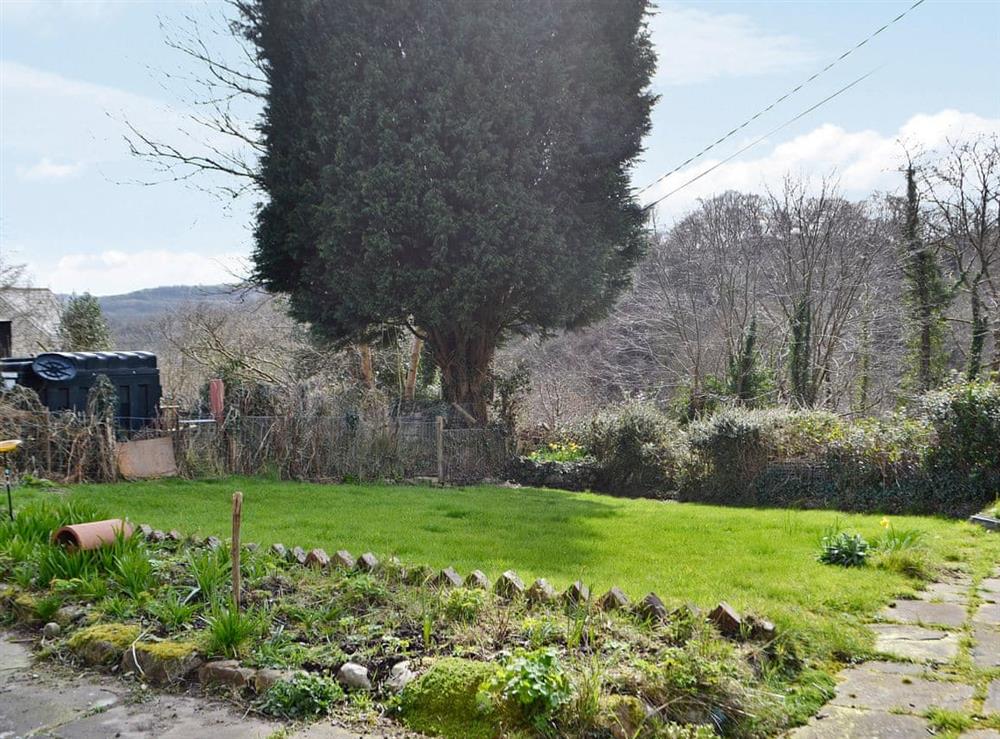 Large enclosed garden at Holly Cottage in Lower Cwmtrch, near Ystradgynlais, Powys