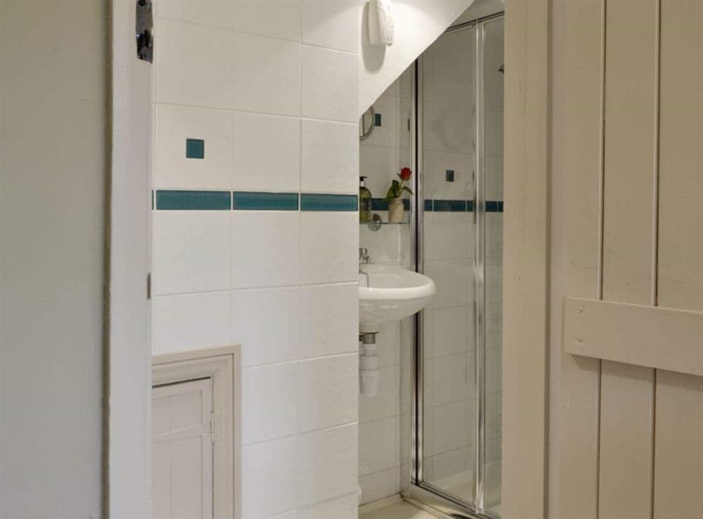 En-suite shower room at Holly Cottage in Pett, E. Sussex., East Sussex