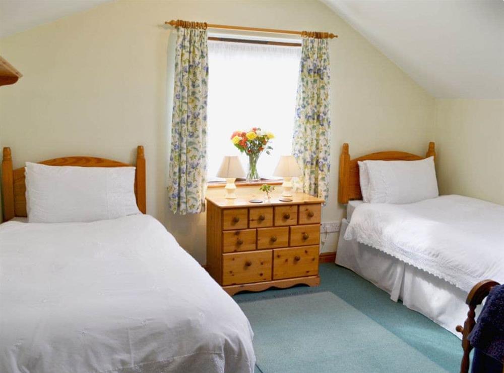 Twin bedroom at Holly Cottage in Richmond, Durham