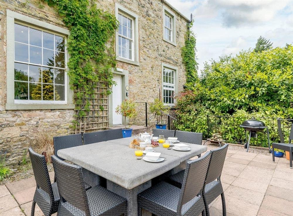 Outdoor area at Holly House in Pooley Bridge, near Ullswater, Cumbria