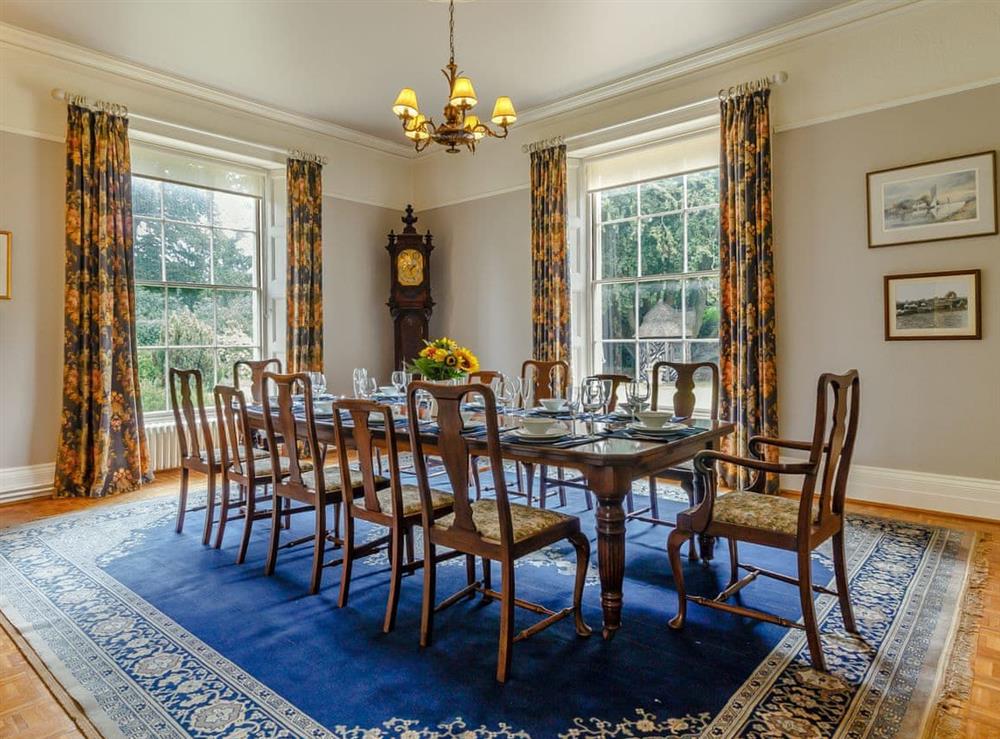 Dining room at Holly House in Worstead, near North Walsham, Norfolk