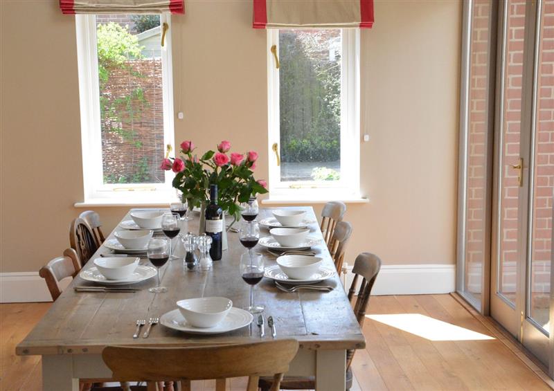 The dining room at Holly Lodge, Aldeburgh, Aldeburgh