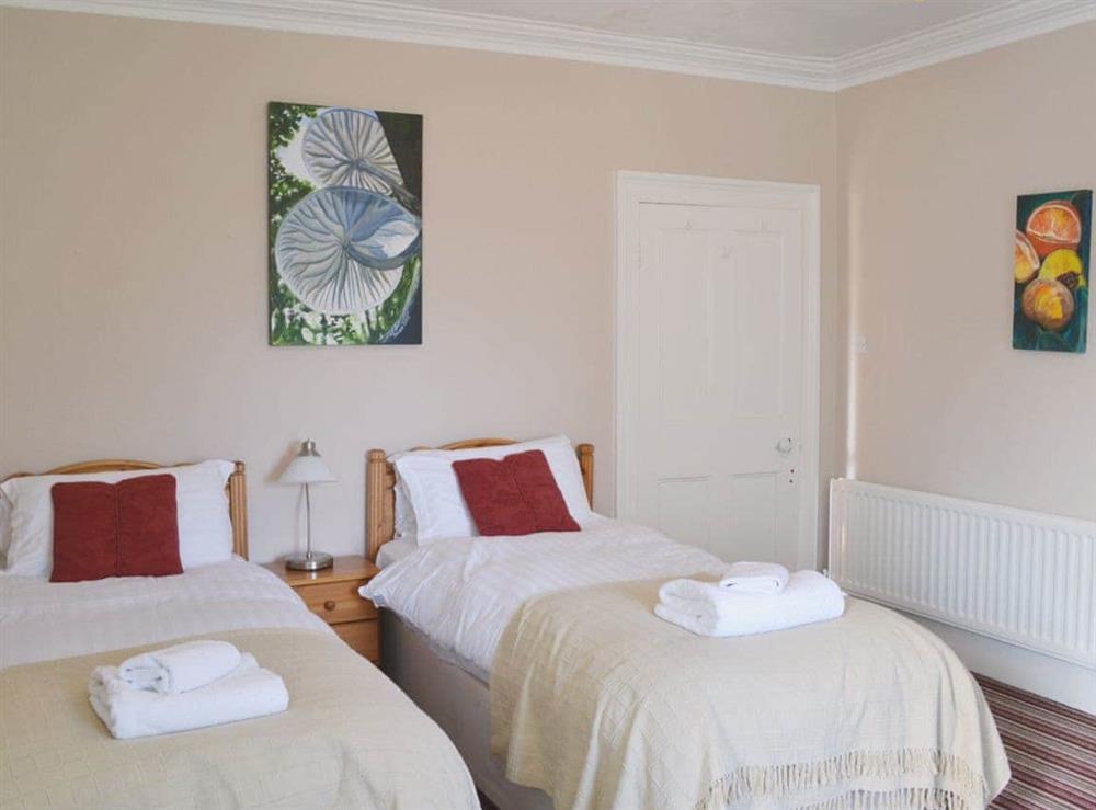 Twin bedroom at Holly Lodge in Arkleby near Cockermouth, Cumbria