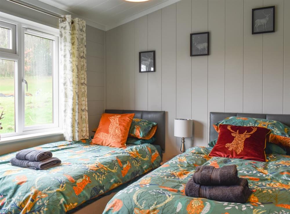 Twin bedroom at Holly Lodge in Holywell, Clwyd
