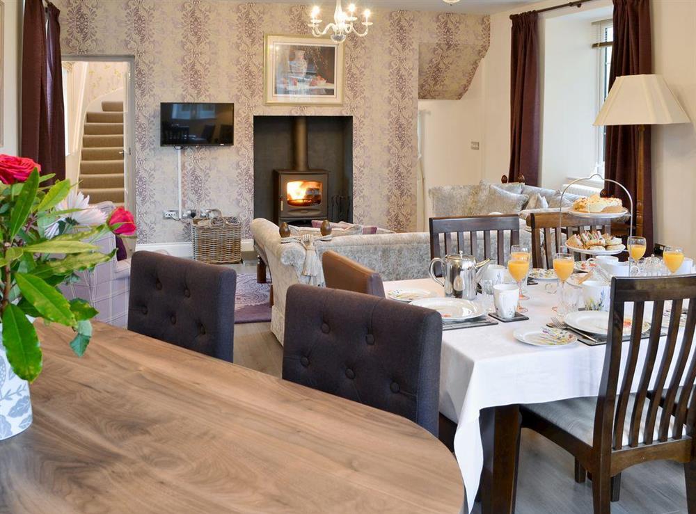 Open plan living/dining room/kitchen at Holly Tree Cottage in Galashiels, Selkirkshire