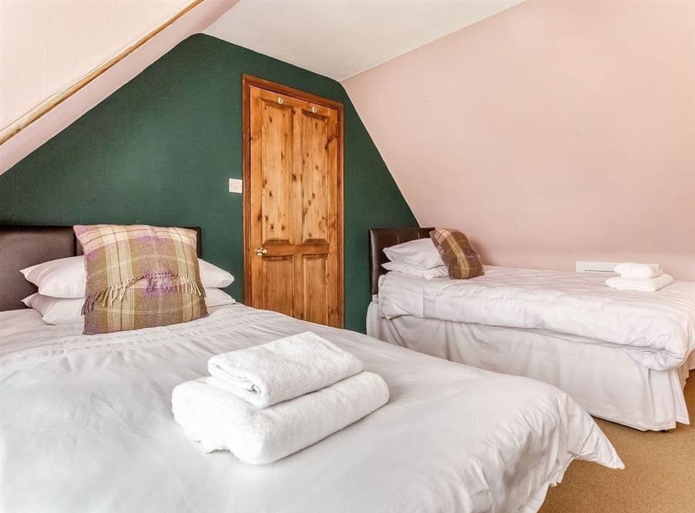 Twin bedroom at Holly Tree Cottage in Tain, Ross-Shire
