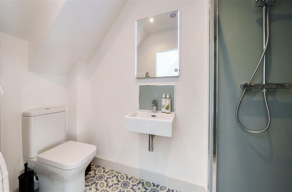 The en-suite shower room at Hollybank Barn, Dorchester