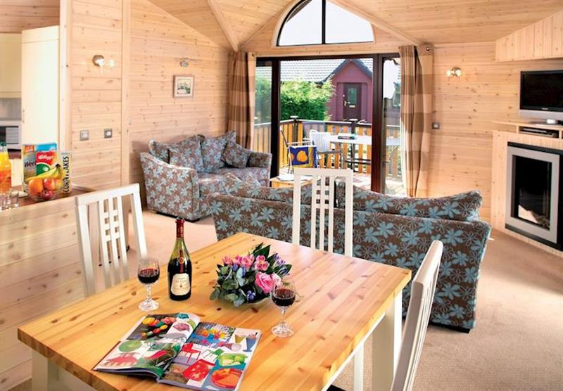 Inside the Sage Lodge at Hollybrook Lodges in Easingwold, Yorkshire