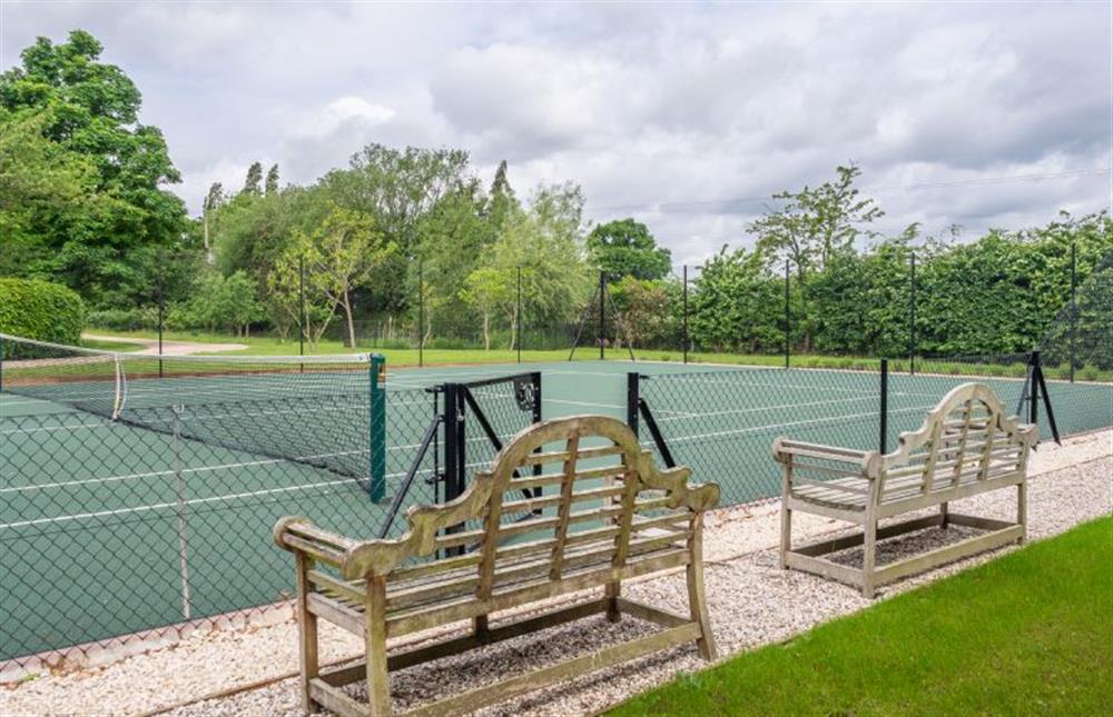 Tennis courts at Hollyhock Cottage, Stoke By Nayland