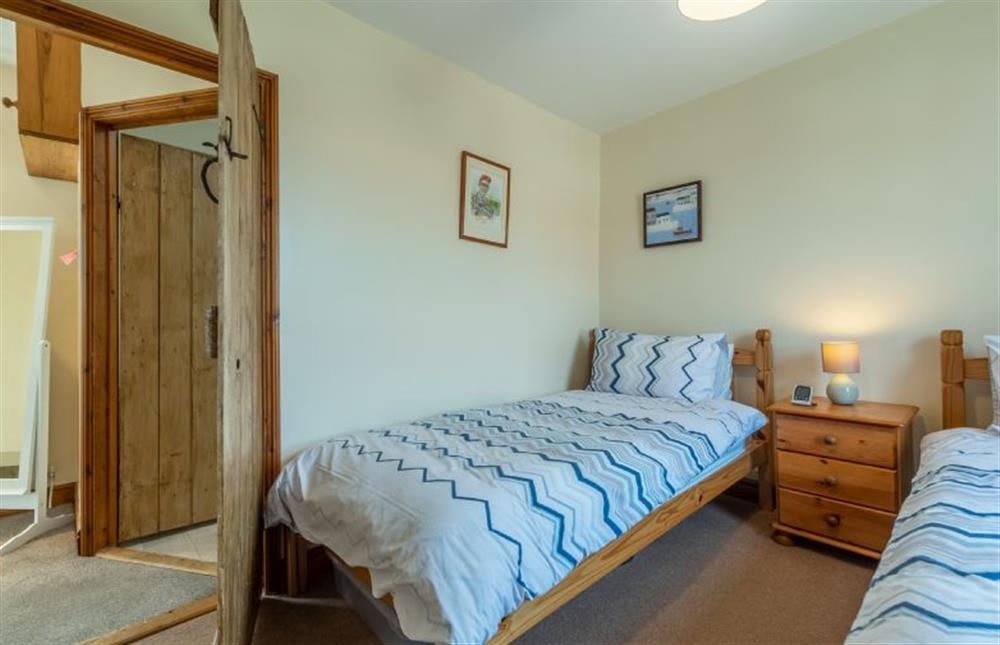 Bedroom two with twin beds at Hollyhocks, Docking near Kings Lynn