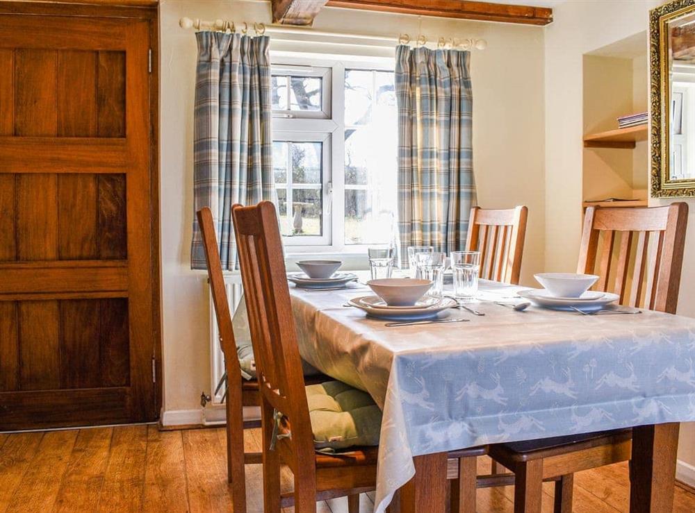 Dining Area at Hollywell Cottages in Ashbourne, Derbyshire