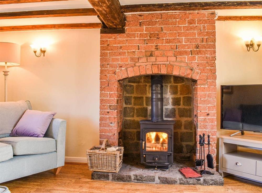 Living room at Hollywell Cottages in Ashbourne, Derbyshire