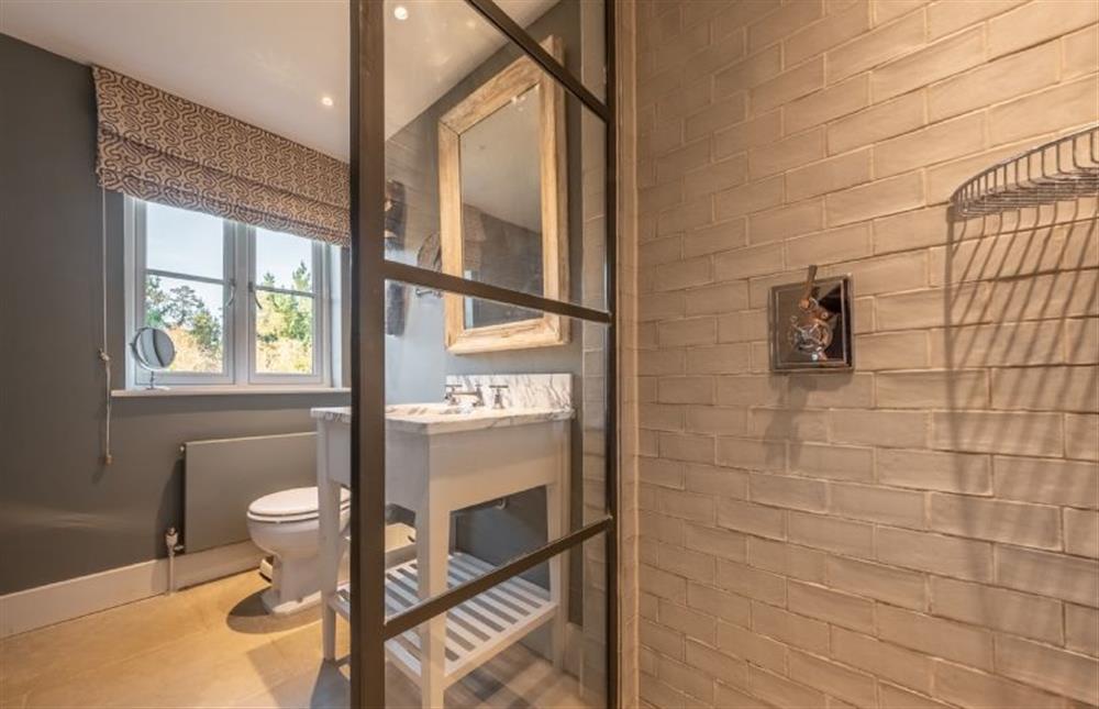 En-suite shower room at Holmbush, Thornham near Hunstanton
