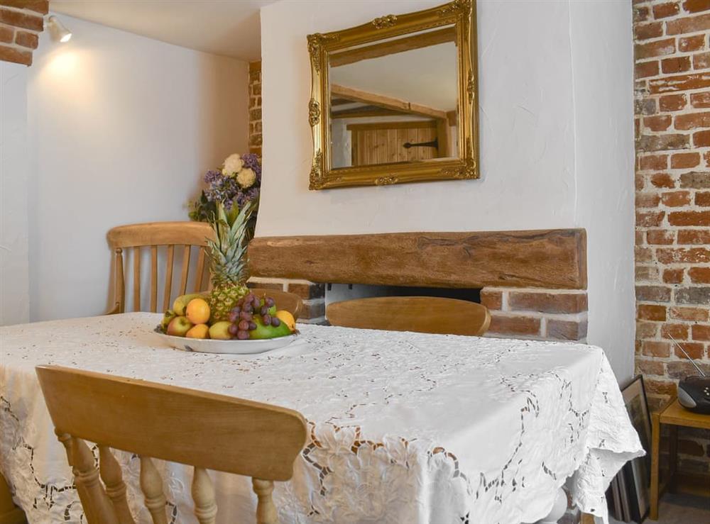 Dining room at Holme Cottage in Eastry, near Sandwich, Kent