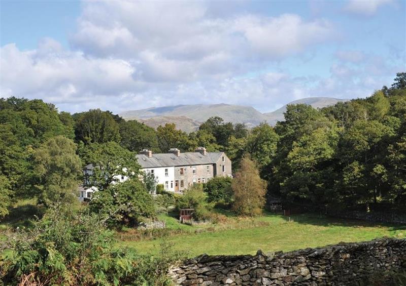 The setting at Holme Ground Cottage, Coniston