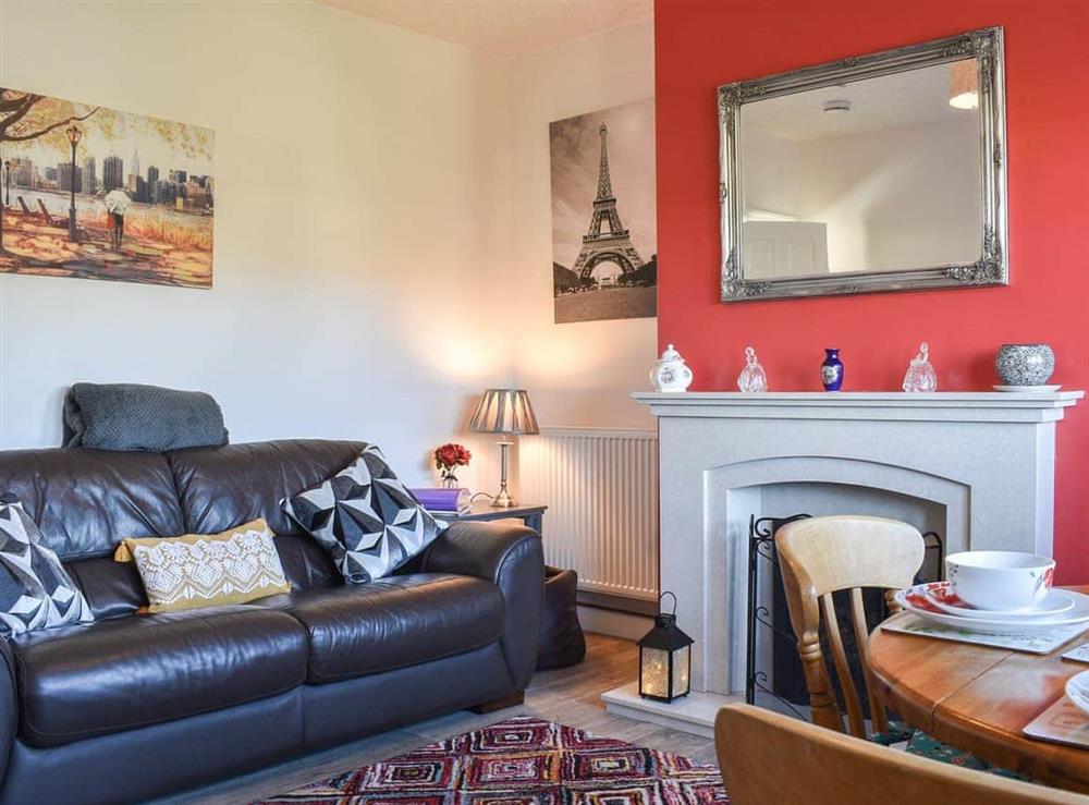 Living area at Holme Valley Cottage in Holmfirth, West Yorkshire