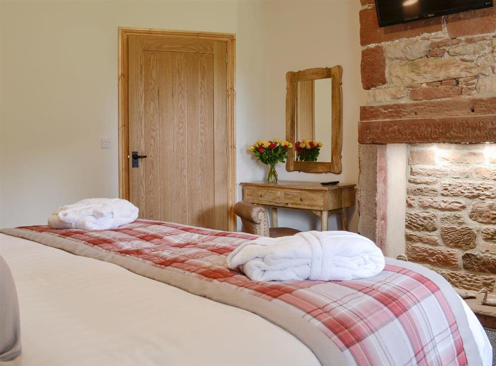 Comfortable bedroom at Holmegarth in Arkleby, near Aspatria, Cumbria