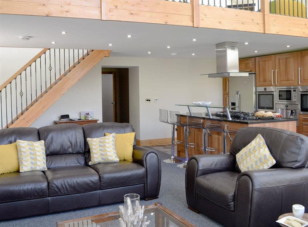Well presented open plan living space at Holmegarth in Arkleby, near Aspatria, Cumbria