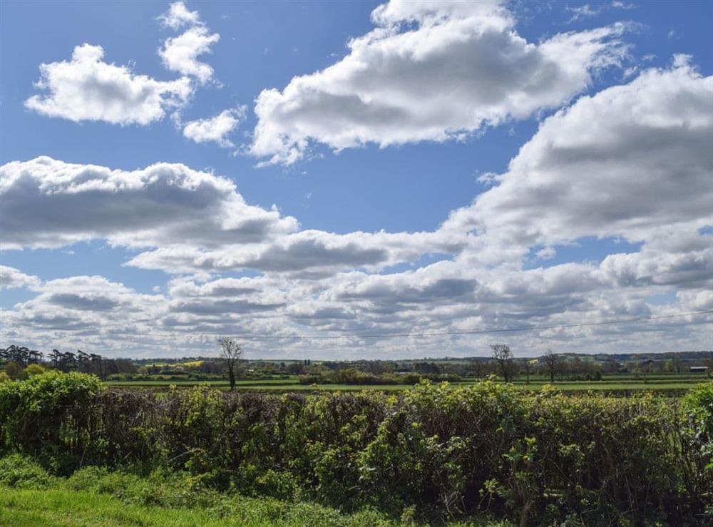 Delightful views over the rolling Leicestershire countrside at Wagtail Cottage, 