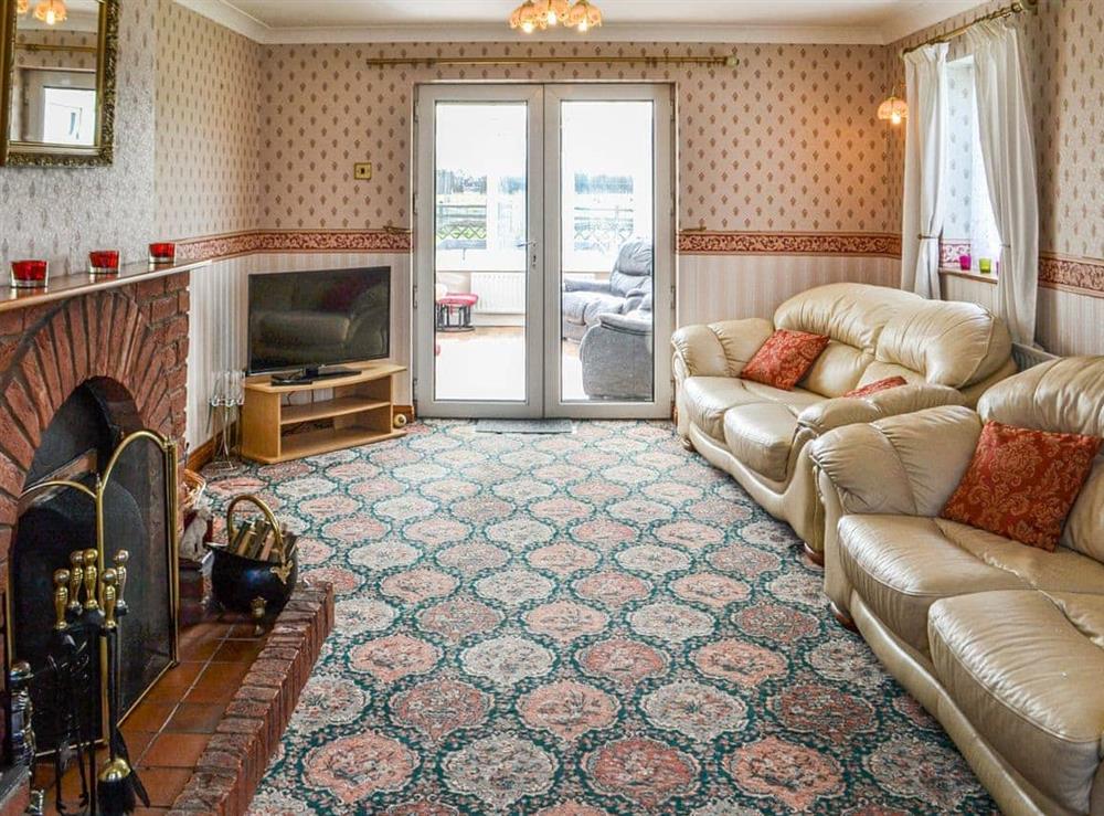 Living room at Holmfield in Sloothby, Lincolnshire