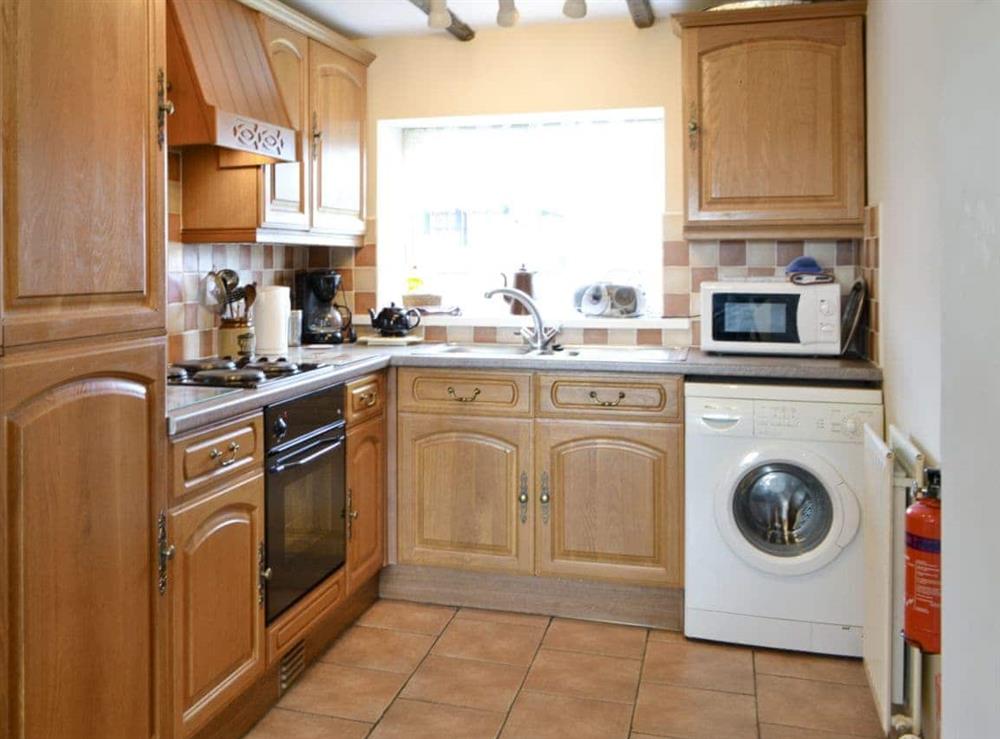 Well-equipped fitted kitchen at Holmlea in Newtown, near Silloth, Cumbria