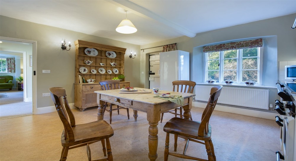 Kitchen and dining area (photo 2) at Holnicote Lower House in Minehead, Somerset
