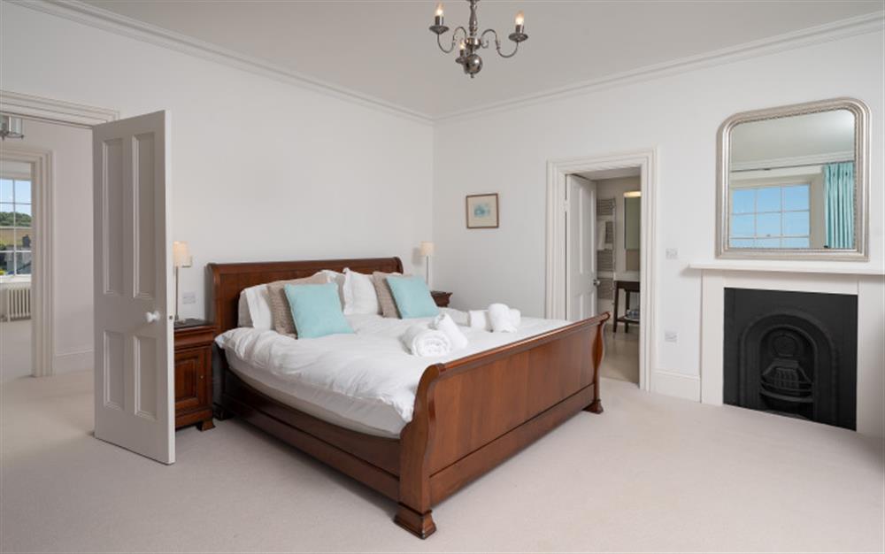 The Spacious master suite. at Holset House in East Portlemouth