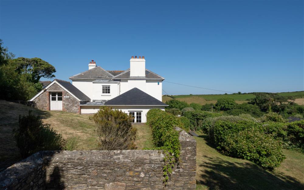 Views stretch far and wide from this hilltop property. at Holset House in East Portlemouth