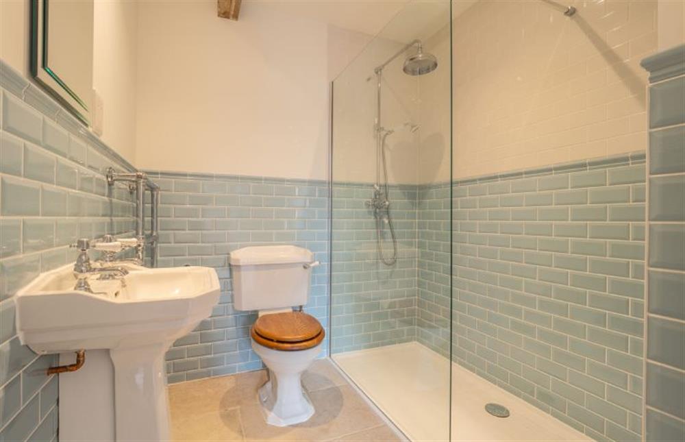 En-suite shower room at Holt Coach House, Edwardstone