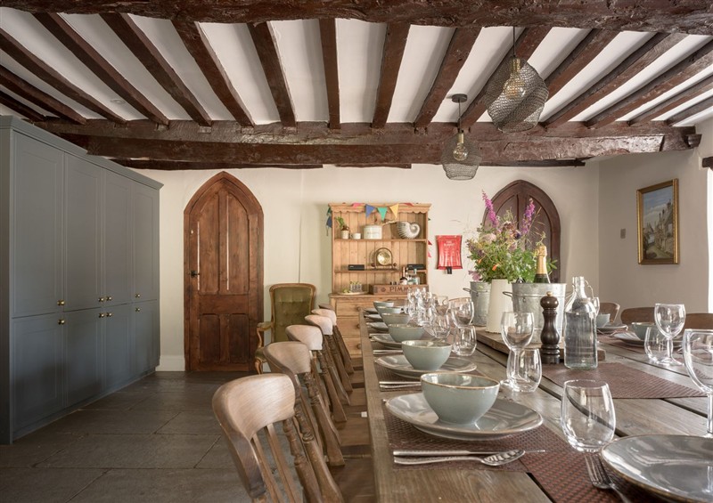 The dining room at Holwell Farmhouse, Bampton