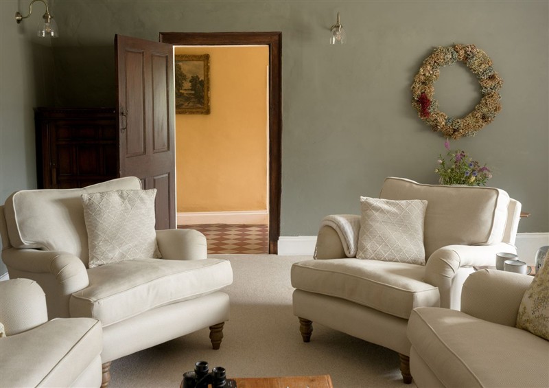This is the living room at Holwell Farmhouse, Bampton