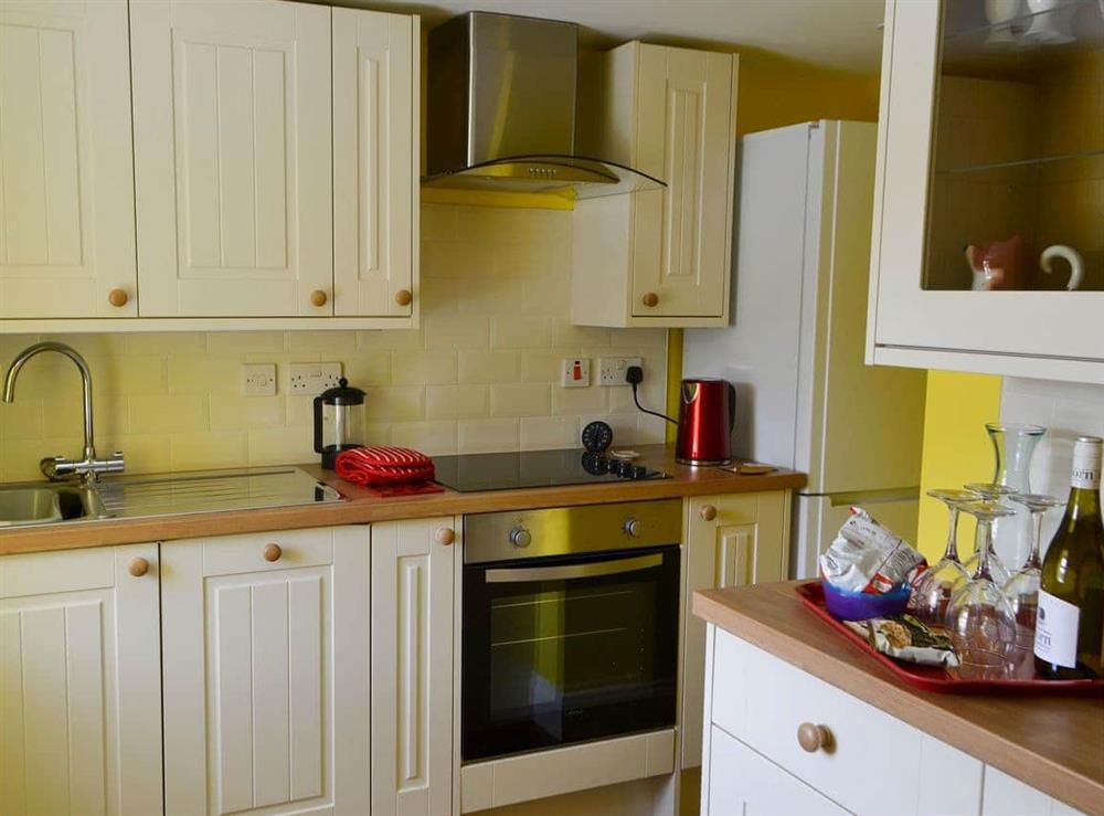 Compact kitchen at Squirrel Cottage, 