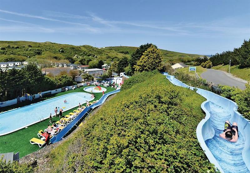 Outdoor heated swimming pool at Holywell Bay in Holywell Bay, Newquay