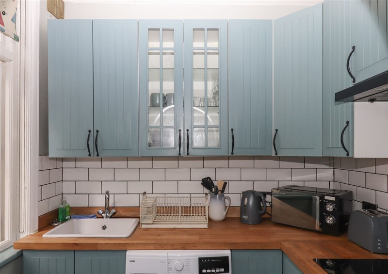 This is the kitchen at Home by the Harbour, Dartmouth