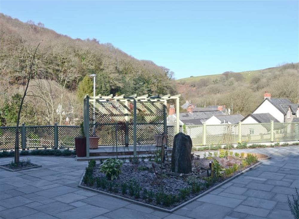 Outdoor area with great views at Home Cottage in Barbrook, near Lynton, Devon