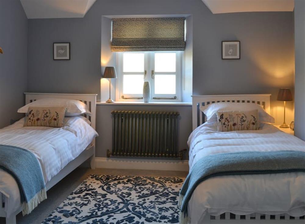 Twin bedroom at Home Cottage in Barbrook, near Lynton, Devon