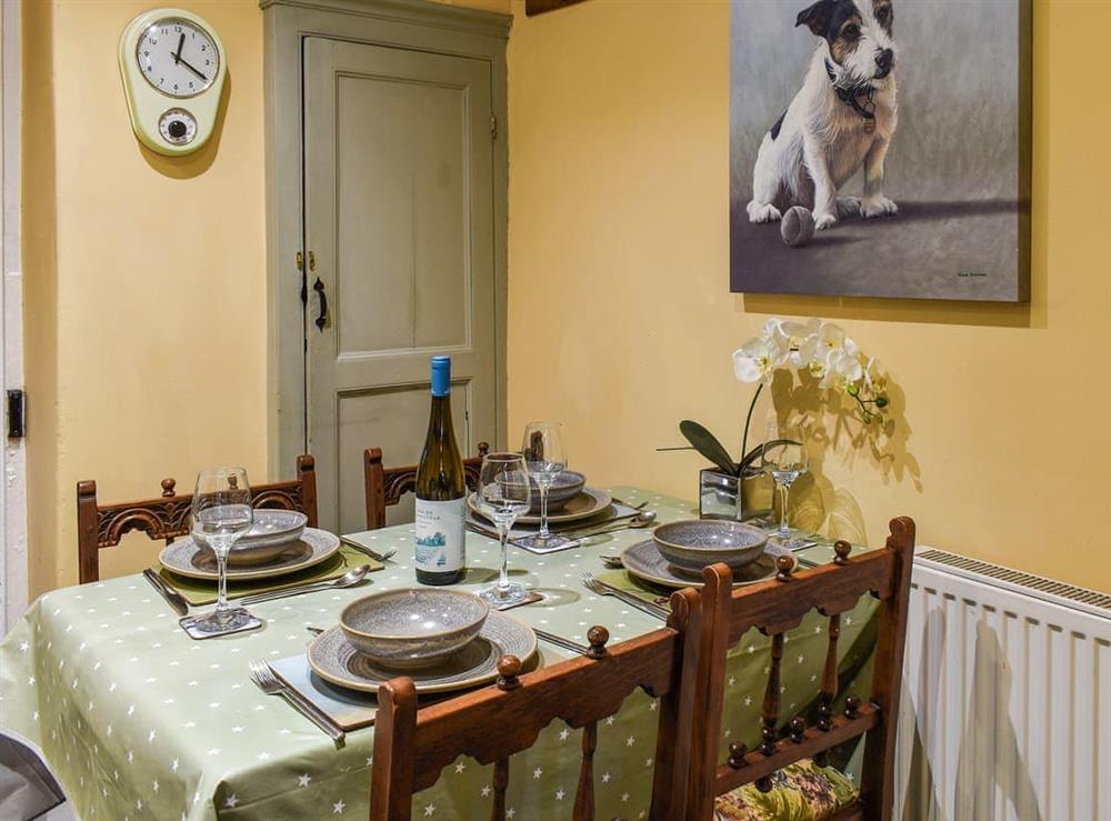 Dining room at Home Cottage in Hovingham, near Helmsley, North Yorkshire