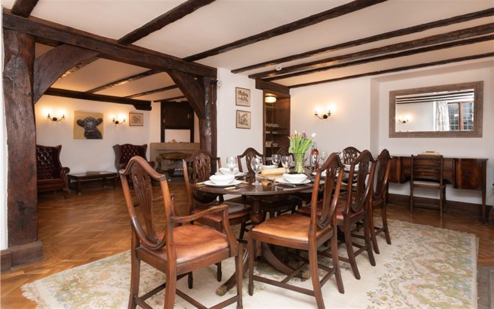 Another look at the dining area  at Home Cottage in Thurlestone