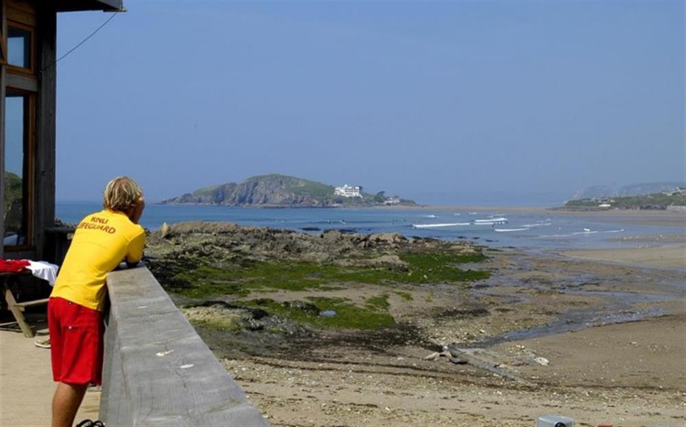 Bantham Beach, a popular surfing destination, half a mile away at Home Cottage in Thurlestone
