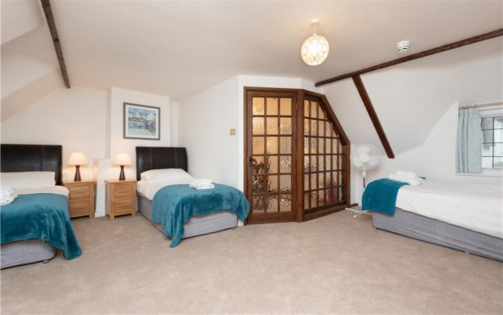 The triple bedroom  at Home Cottage in Thurlestone