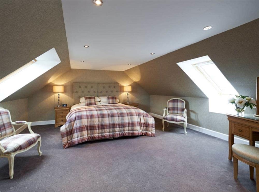 Double bedroom at Glendaruel Lodge, 