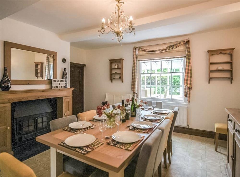 Dining room at Home Farm House in Dorrington, near Church Stretton, Shropshire